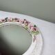 Miroir couronne de fleurs