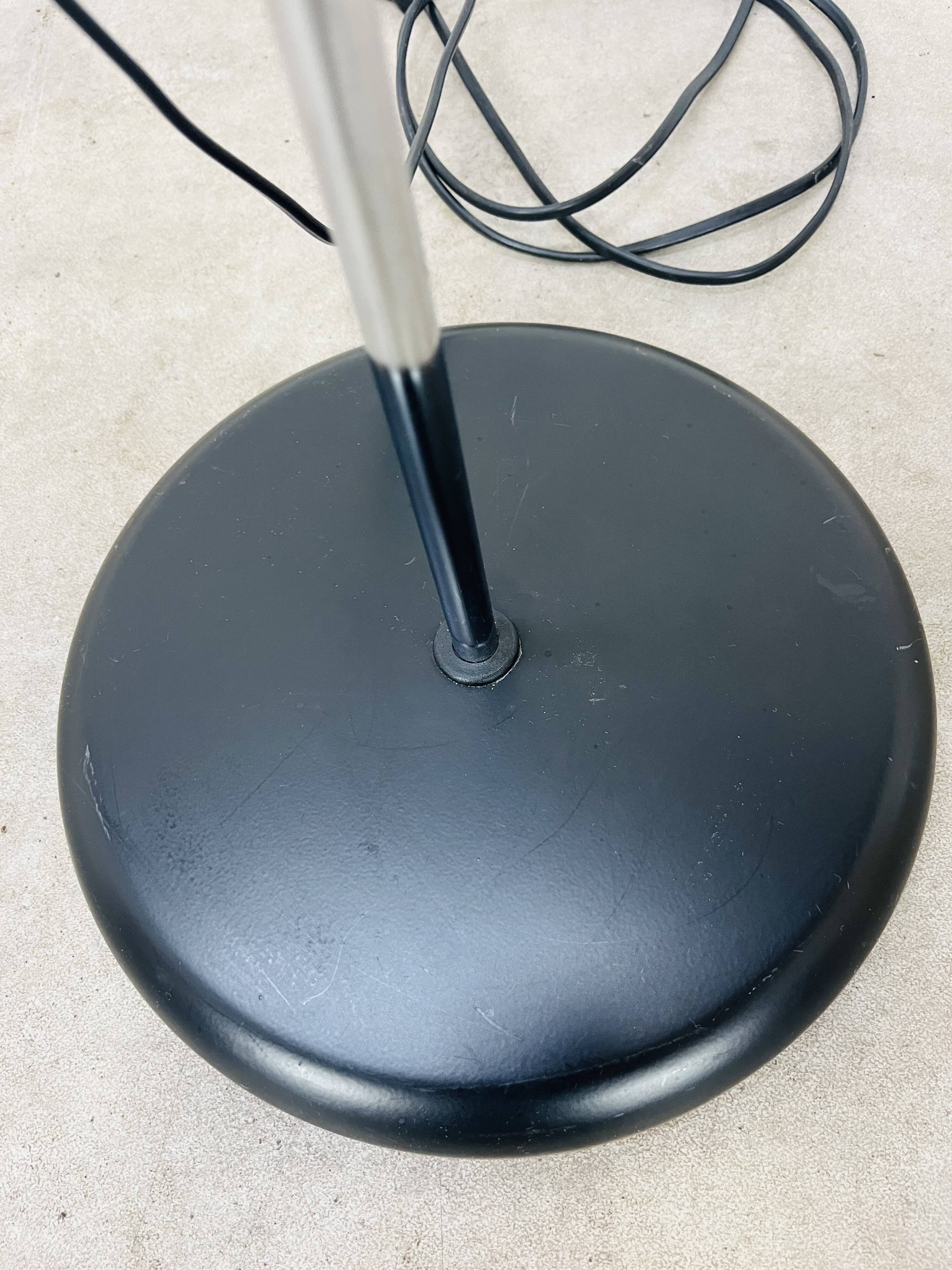 Miwi floor lamp with 2 vintage adjustable spots, black metal