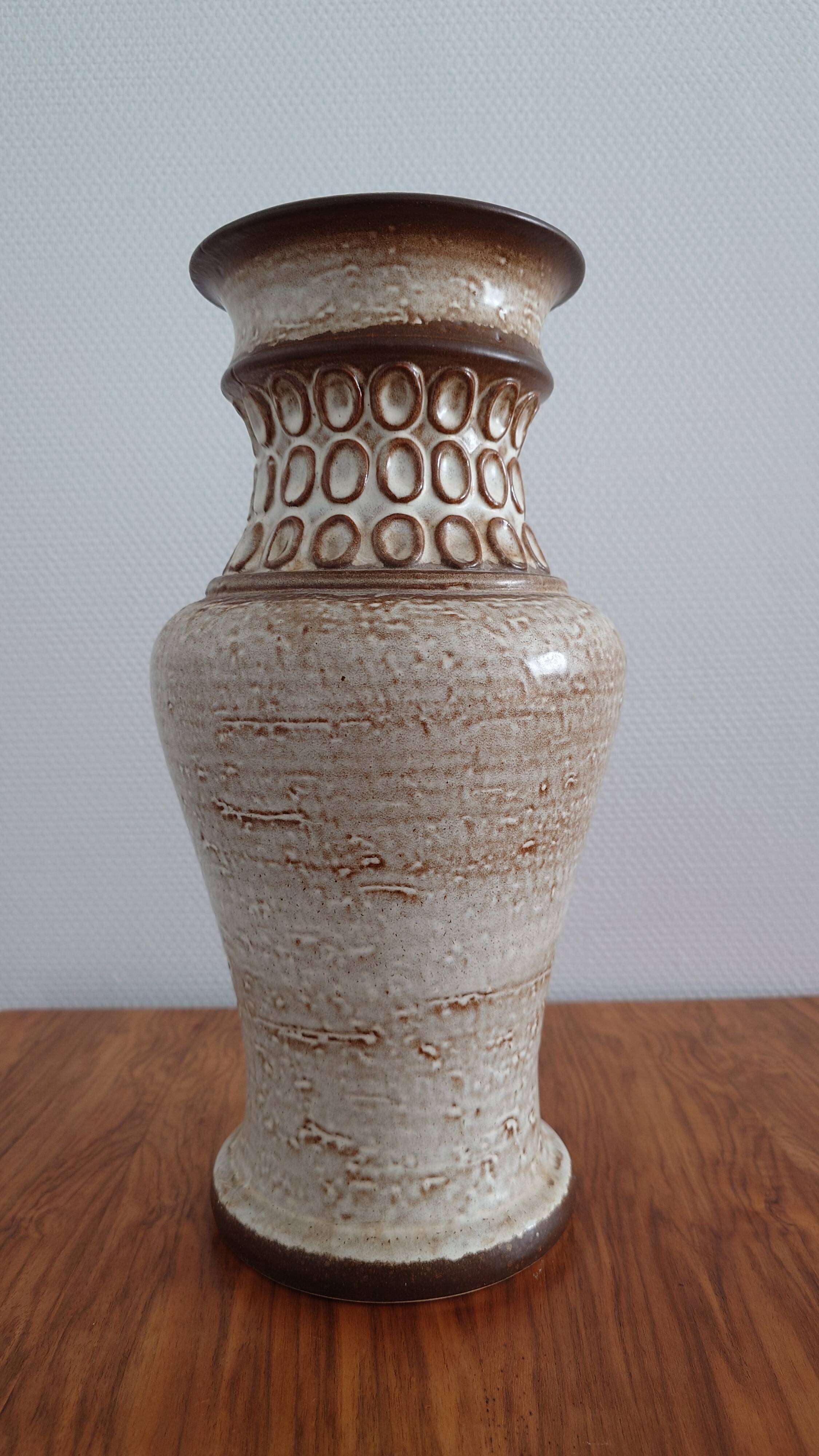 Large vintage ceramic vase in European style West Germany – 1960s-70s