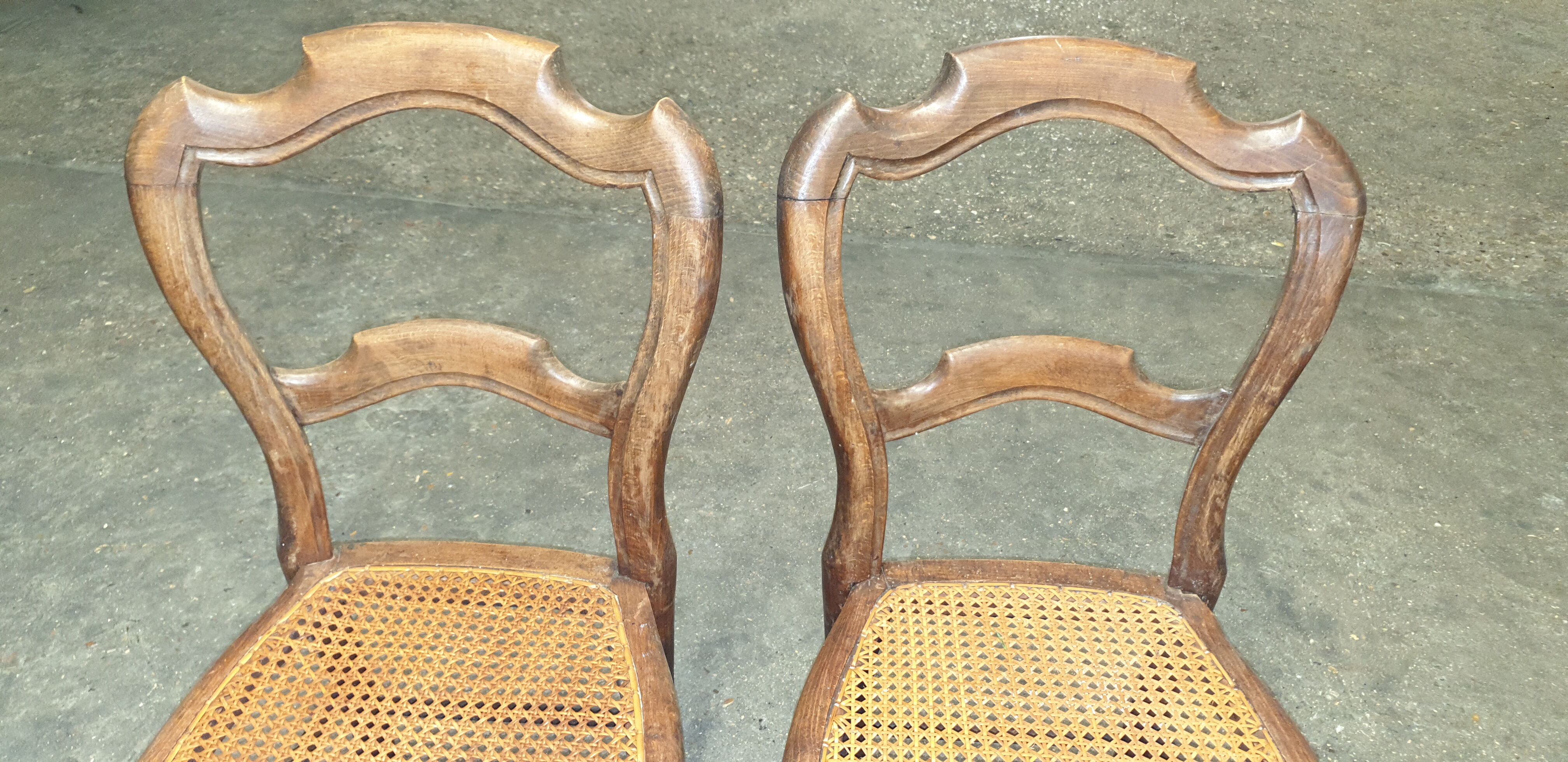 2 chairs cannée Louis Philippe