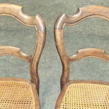 2 chairs cannée Louis Philippe
