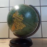 Taride terrestrial globe 1950 in lithographed sheet metal