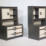 Modernist space age chest of drawers sideboard cabinet, 70s