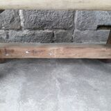 Brutalist solid oak coffee table