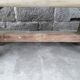 Brutalist solid oak coffee table