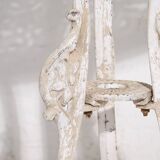 Art Nouveau garden table and chairs set (circa 1950). 5-piece set