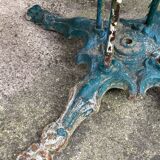 Old wrought iron garden table