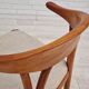 Fauteuil, bois de teck, laine