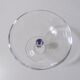 6 champagne glasses in Arques crystal Venice sapphire