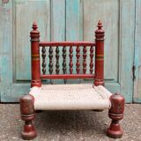 Traditional Antique Indian Low Chair