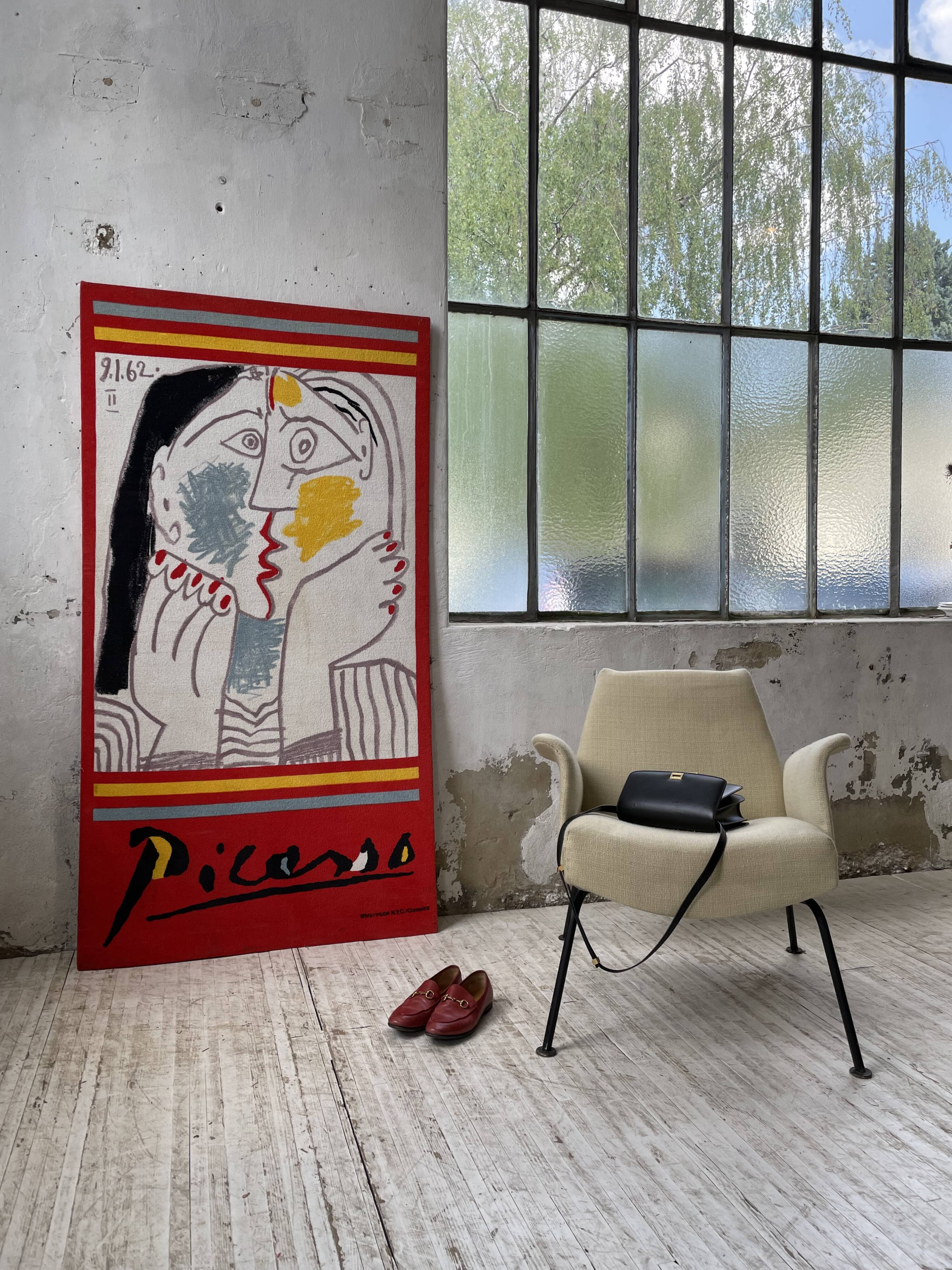 Canvas tapestry Picasso fabric coated on wood XXL