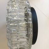 Moulded glass ceiling light circa 1960