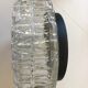 Plafonnier en verre moulé circa 1960