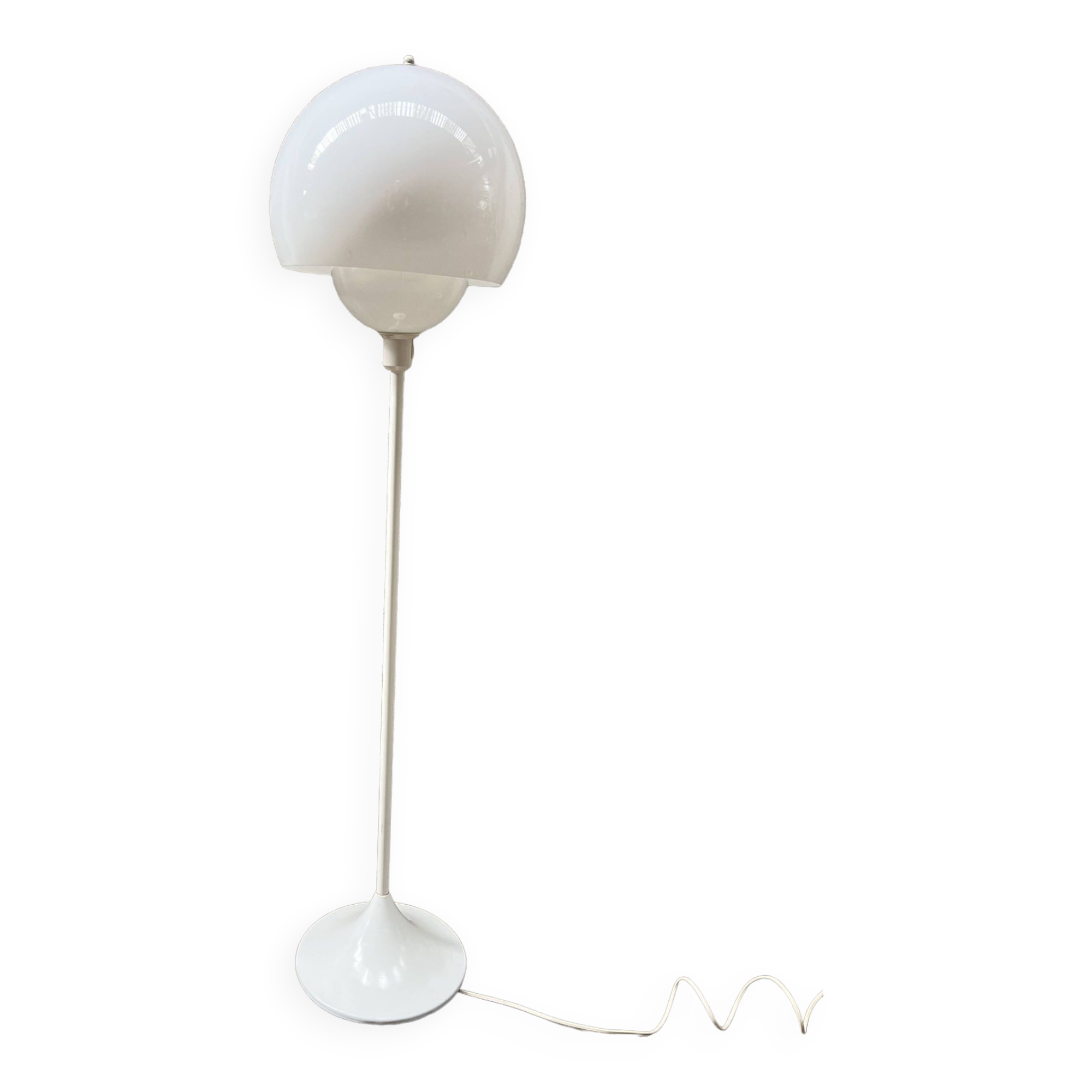 Floor lamp end of sofa design 80s