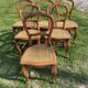 6 chaises Louis Philippe cannées