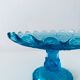 Blue glass stand cup