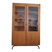 Ancienne armoire vitrine écolière