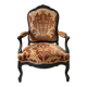 Fauteuil Louis XV Marron