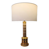 Brass column lamp