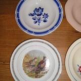 Set of 12 different hollow plates