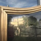 Golden mirror with sheet 151 x 103 cm