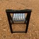 Black folding chair, italy 1960s
