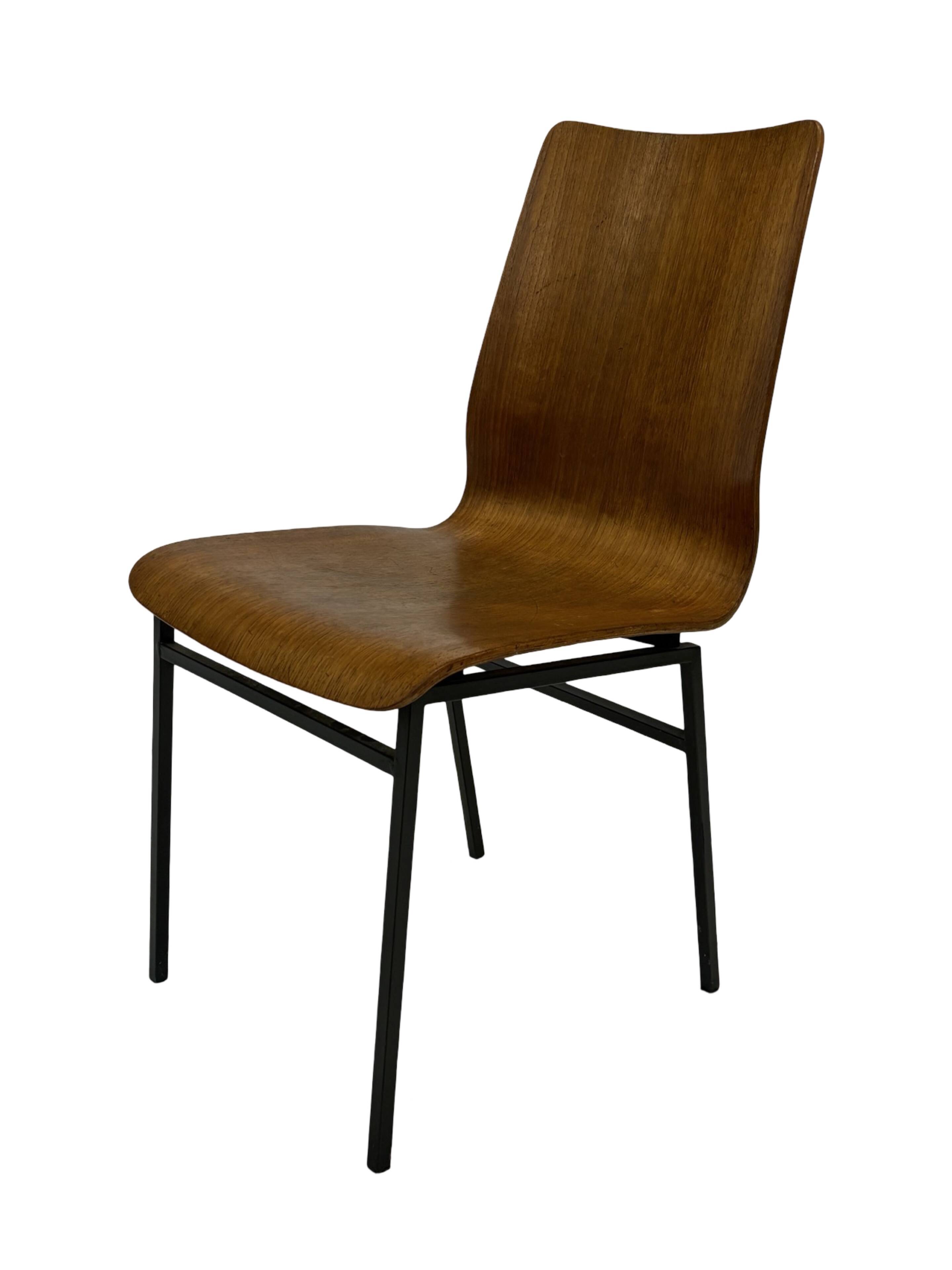 Vintage Friso Kramer for Auping 'Euroika' plywood dining chair, The Netherlands 1960's