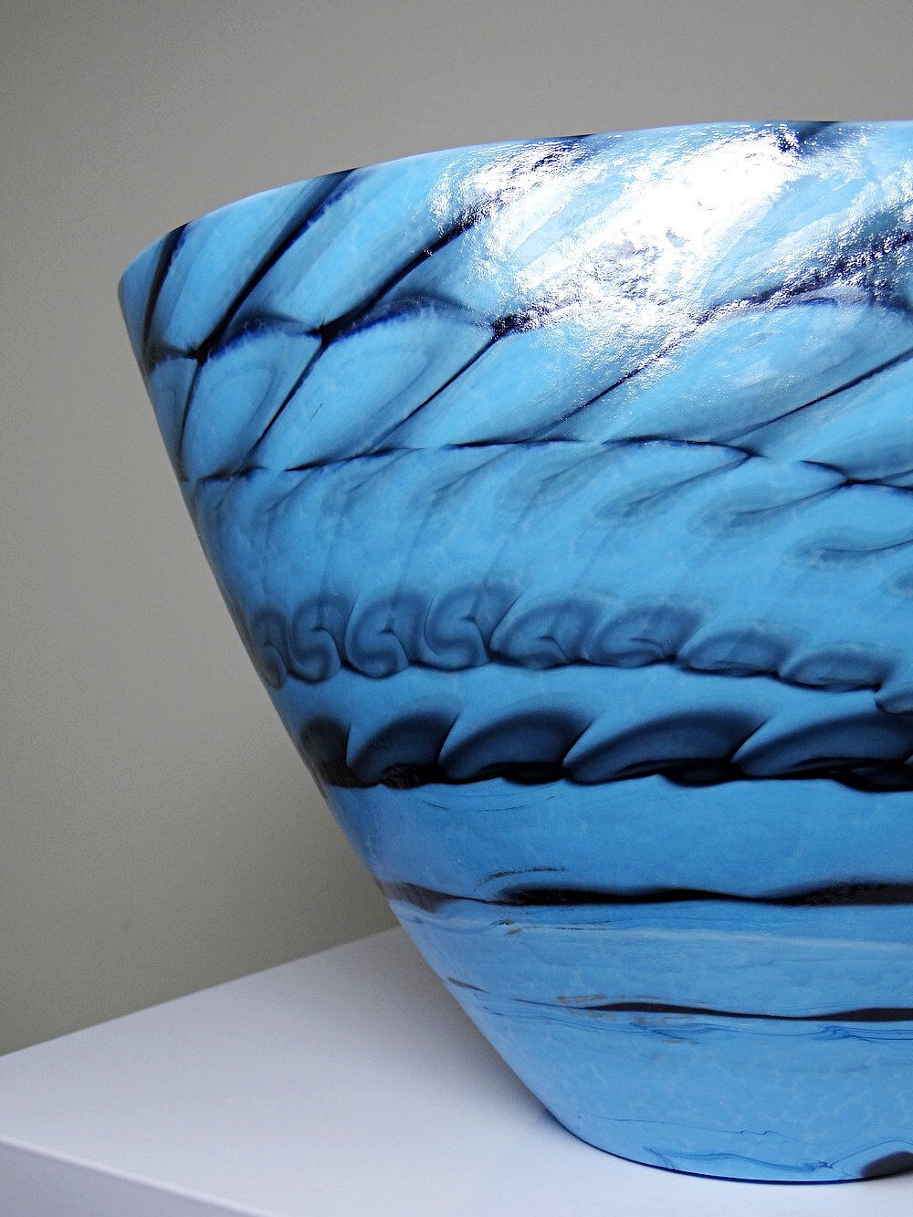 Centrepiece, bowl or large glass bowl from Murano "Yourmurano" handmade.