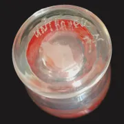 Vase en verre épais, verrerie Ingrid Glashütte (Euskirchen, Allemagne)