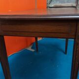 1950s waxed oak drawer table
