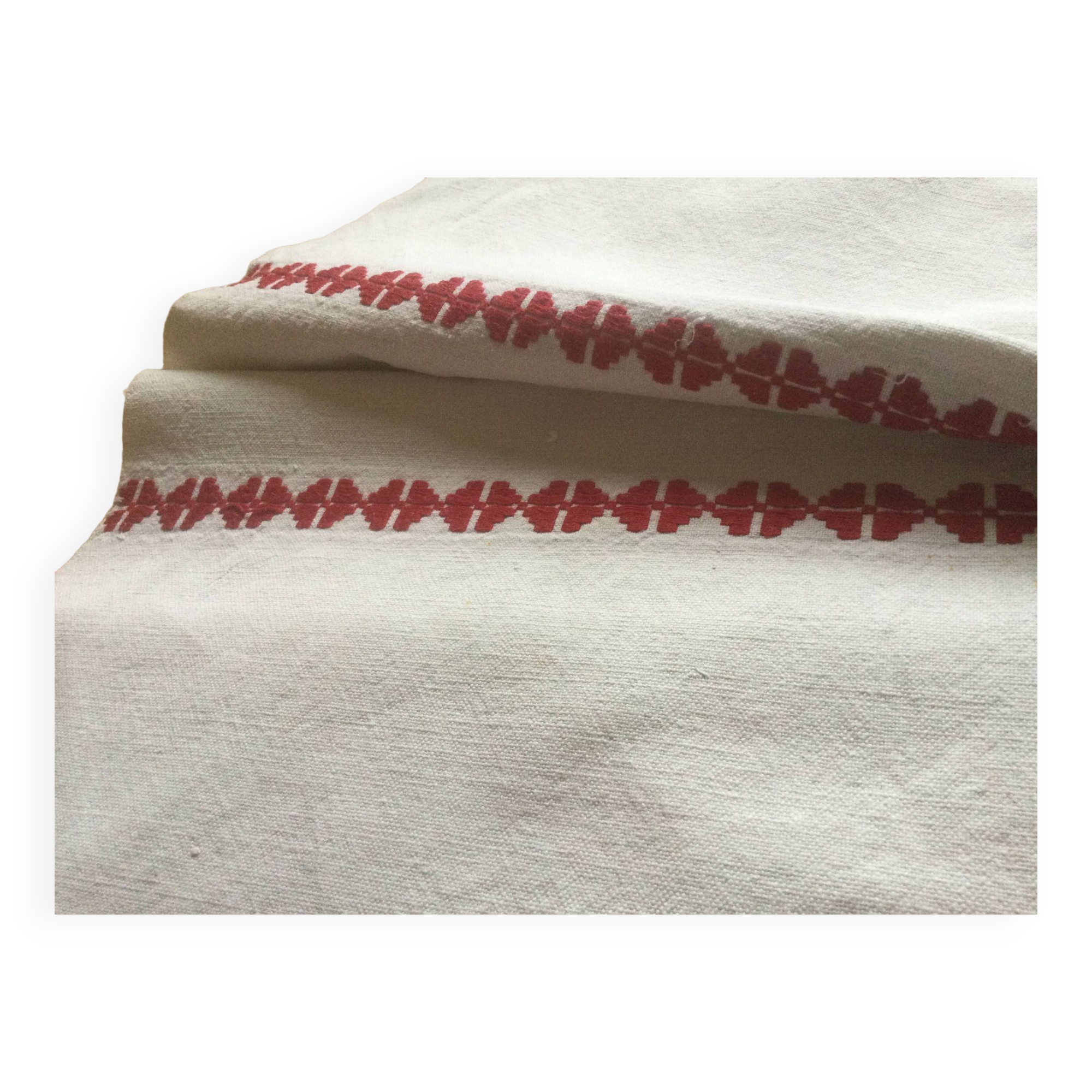 Old linen tablecloth