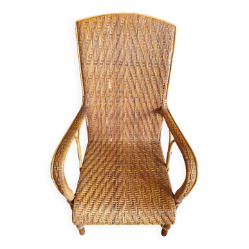 Vintage rattan armchair