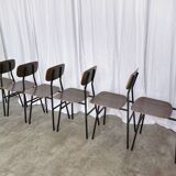 Chaises d'école industrielles vintage - STOL Kamnik - Yougoslavie des années 70 - Lot de 6