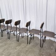 Vintage Industrial School Chairs - STOL Kamnik - 70s Yugoslavia - Set of 6