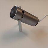 Vintage adjustable wall light, brushed metal, France 1960