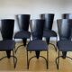 Set of 6 black Zino Memphis chairs for Harvink