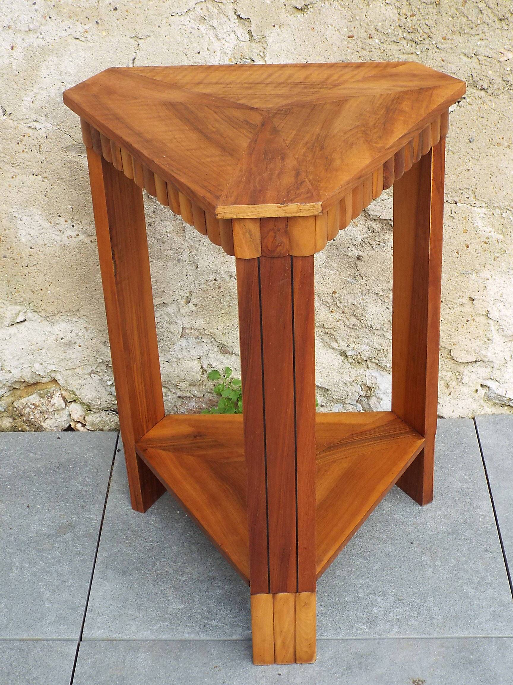 Table de chevet guéridon art déco