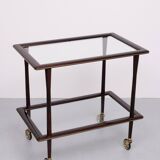 Ico Parisi Ebonized walnut wood serving card 1950s