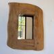 Brutalist organic mirror wood 1960s