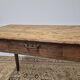 Rustic farmhouse table/desk in solid oak and antique fir 1950s