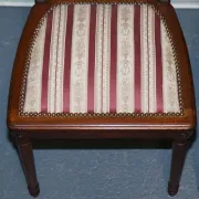 Set of Vintage Wooden Dining Chairs with Carved Details
