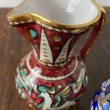 Antique pinched pitchers in earthenware and slip
