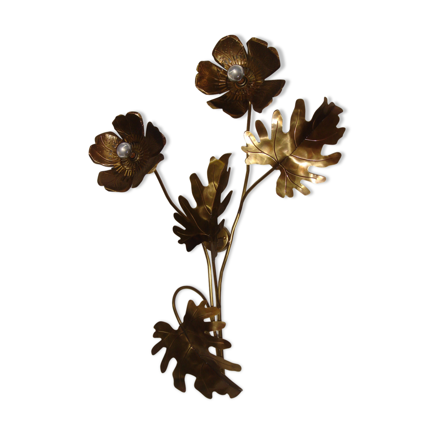 Flowers wall lamp of 1970