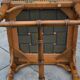 Piano stool/bamboo effect wooden footrest
