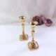Pair of small brass candlesticks