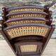 Vintage folding chairs wood and canning