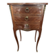 Small bedside table in marquetry in the Louis XV style.