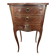 Small bedside table in marquetry in the Louis XV style.