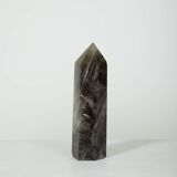Smoky rock crystal obelisk