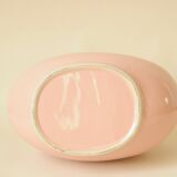 Paire de vases "bonbons" en céramique rose, jaune et vert